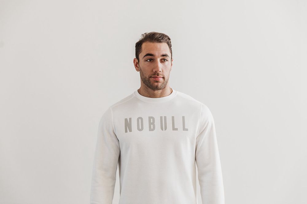 Sweats NOBULL Homme Blanche - NOBULL Crew,France (6831-WXIJZ)